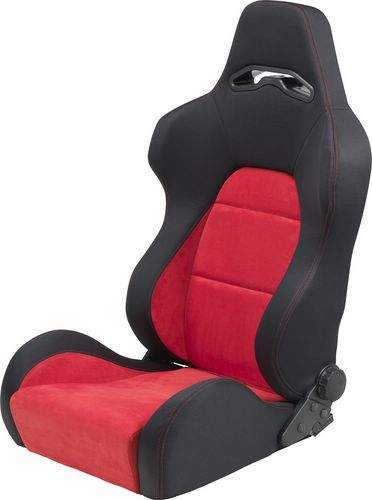 Asiento deportivo Baquet Eco Soft negro/rojo